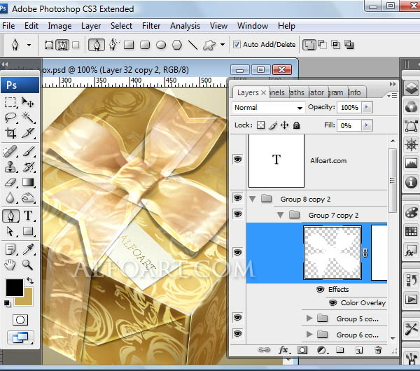 golden foil gift box